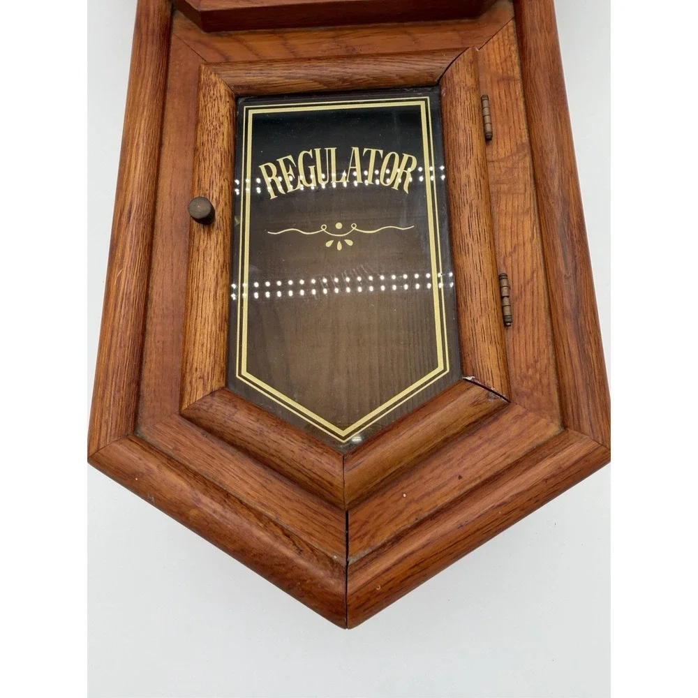 Vintage Regulator Classic Manor Clock Westminster Chime Quartz Pendulum Missing